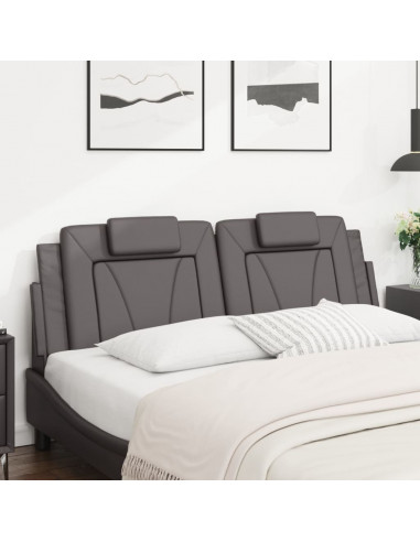 Cuscino Testiera Grigio 160 cm in Similpelle