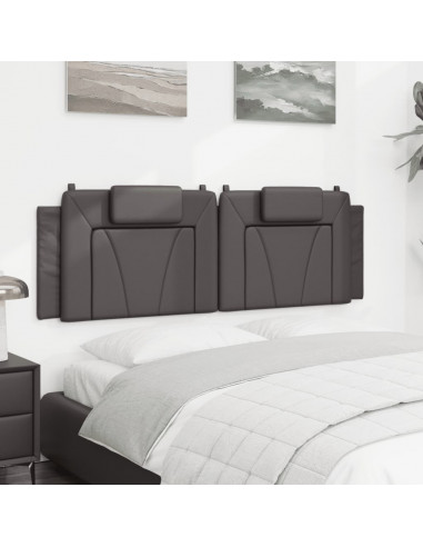 Cuscino Testiera Grigio 160 cm in Similpelle