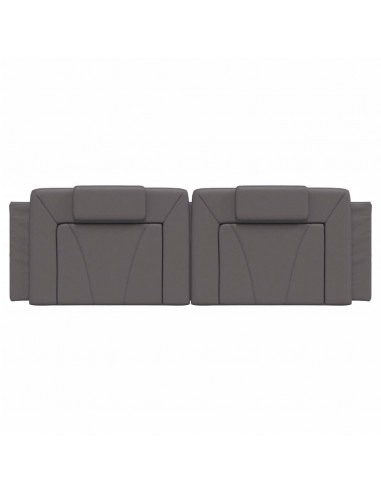 Cuscino Testiera Grigio 160 cm in Similpelle