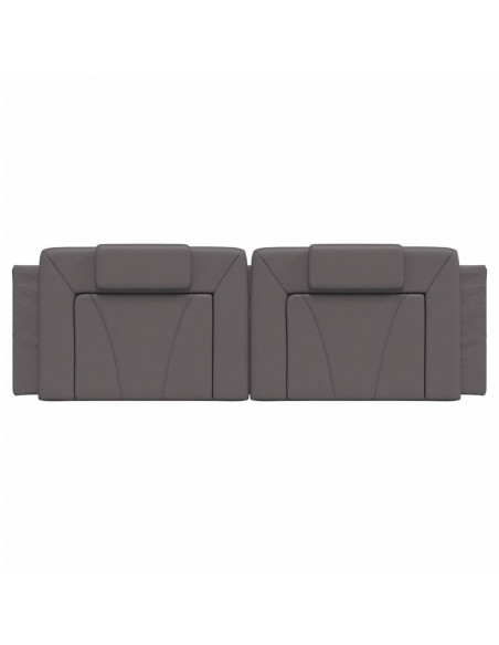 Cuscino Testiera Grigio 160 cm in Similpelle