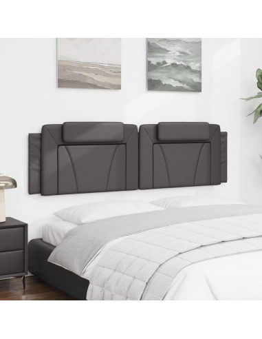 Cuscino Testiera Grigio 180 cm in Similpelle