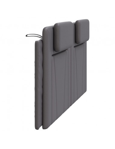 Cuscino Testiera Grigio 180 cm in Similpelle