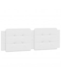 Cuscino Testiera Bianco 160 cm in Similpelle