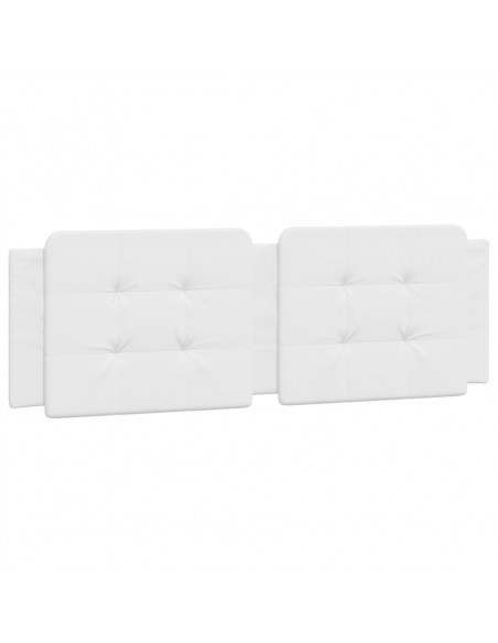 Cuscino Testiera Bianco 160 cm in Similpelle