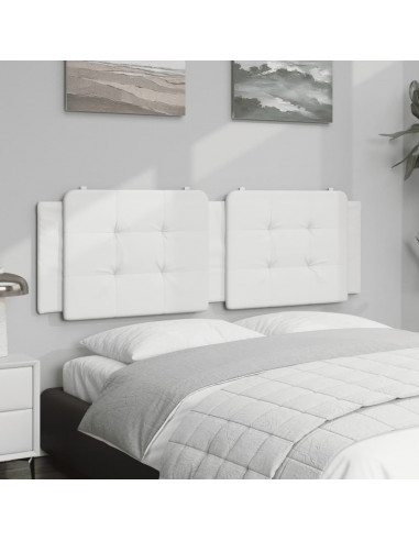 Cuscino Testiera Bianco 160 cm in Similpelle