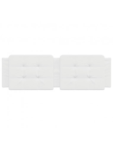 Cuscino Testiera Bianco 160 cm in Similpelle