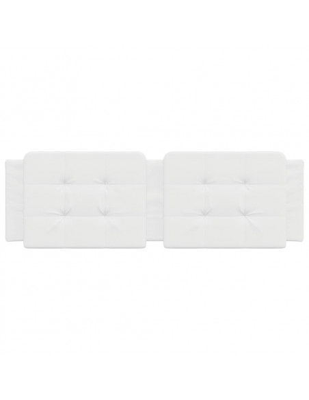 Cuscino Testiera Bianco 160 cm in Similpelle