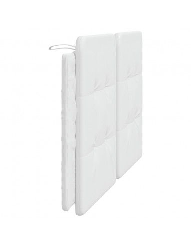 Cuscino Testiera Bianco 160 cm in Similpelle