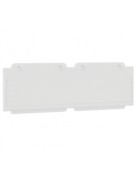 Cuscino Testiera Bianco 160 cm in Similpelle