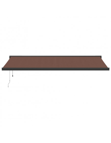 Tenda da Sole Retrattile Automatica Marrone 500x300 cm