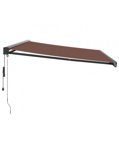 Tenda da Sole Retrattile Automatica Marrone 500x300 cm