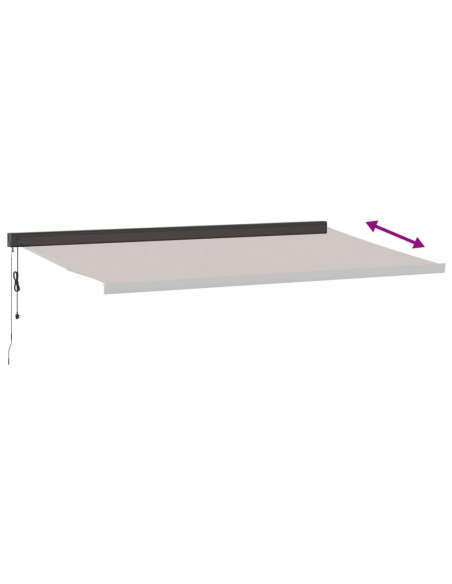 Tenda da Sole Retrattile Automatica Marrone 500x300 cm