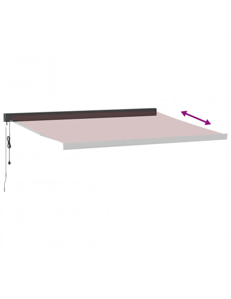 Tenda da Sole Retrattile Automatica Bordò 400x300 cm