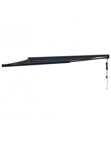 Tenda da Sole Retrattile Antracite 4x3 m in Tessuto e Alluminio