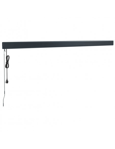 Tenda da Sole Retrattile Antracite 4x3 m in Tessuto e Alluminio
