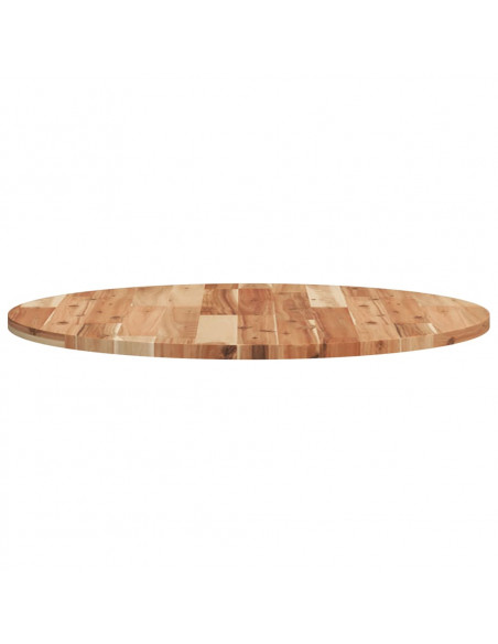 Piano Tavolo Rotondo Ø70x2 cm in Legno Massello di Acacia