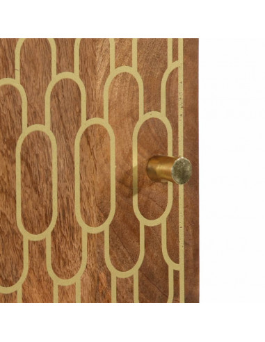 Credenza 40x33x110 cm in Legno Massello di Mango