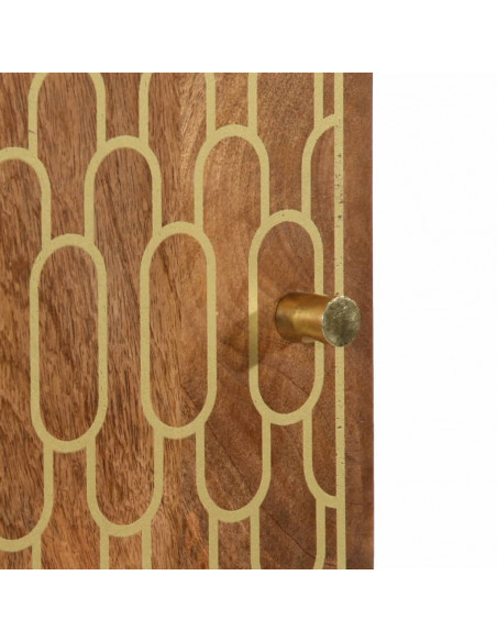 Credenza 40x33x110 cm in Legno Massello di Mango