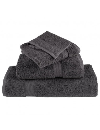 Asciugamani Ospiti 10 pz Antracite 30x50cm 600gsm 100% Cotone