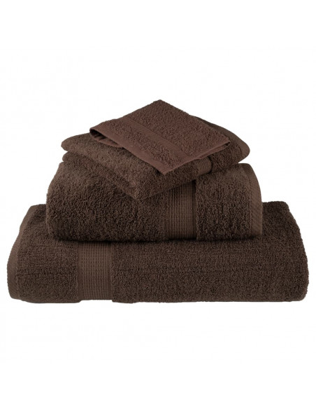 Asciugamani per Sauna 10 pz Grigi 50x100 cm 600gsm 100% Cotone