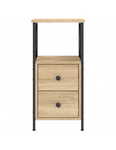 Comodini 2 pz Rovere Sonoma 34x35,5x70 cm in Legno Multistrato