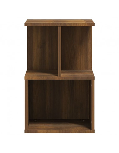 Comodini 2 pz Rovere Marrone 35x35x55 cm in Legno Multistrato