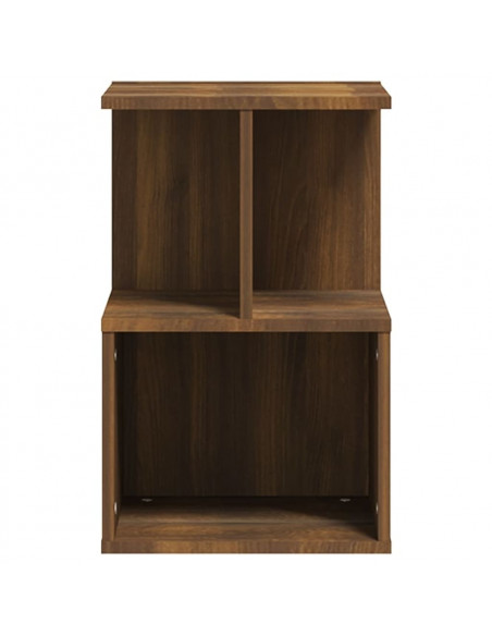Comodini 2 pz Rovere Marrone 35x35x55 cm in Legno Multistrato