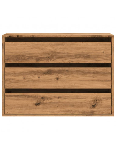 Cassettiera Angolare Rovere Artigianale 80x41x58cm Multistrato