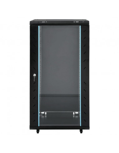 Armadietto di Rete 22U 19" IP20 Nero 60x60x120 cm