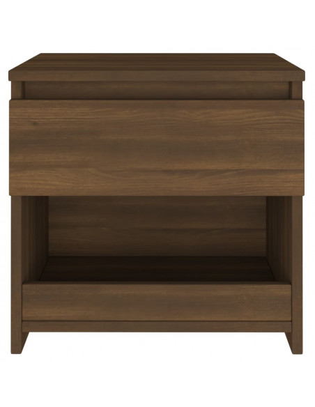 Comodini Rovere Marrone 2pz 40x30x39 cm Legno Ingegnerizzato