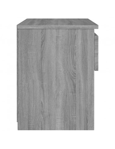 Comodino Rovere Grigio 40x30x39 cm Legno Ingegnerizzato