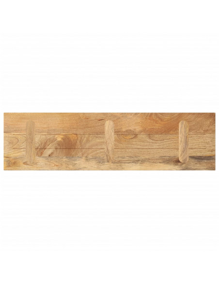 Piano per Tavolo 110x20x2,5 Rettangolare Legno Massello Mango