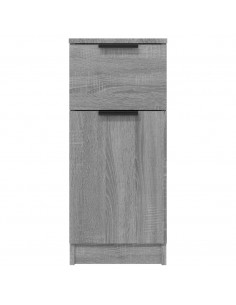 Credenze 2 pz Grigio Sonoma 30x30x70 cm in Legno Multistrato