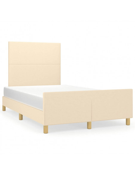 Giroletto con Testiera Crema 120x190 cm in Tessuto