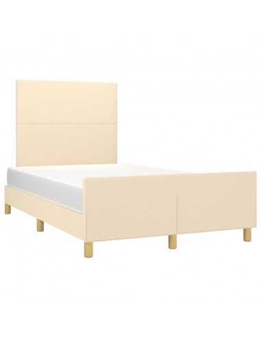 Giroletto con Testiera Crema 120x190 cm in Tessuto