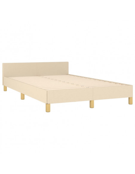 Giroletto con Testiera Crema 120x190 cm in Tessuto