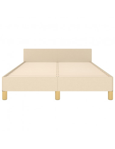 Giroletto con Testiera Crema 120x190 cm in Tessuto