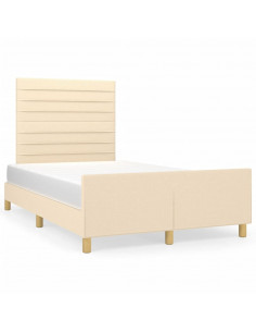 Giroletto con Testiera Crema 120x190 cm in Tessuto