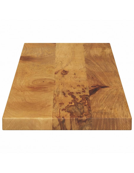 Piano per Tavolo 100x20x2,5 Rettangolare Legno Massello Mango