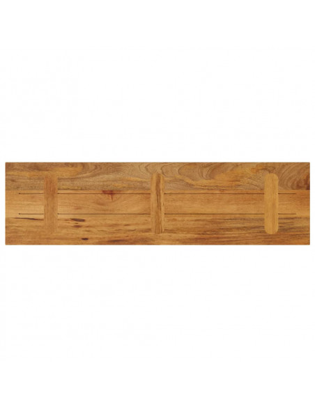 Piano per Tavolo 120x20x2,5 Rettangolare Legno Massello Mango