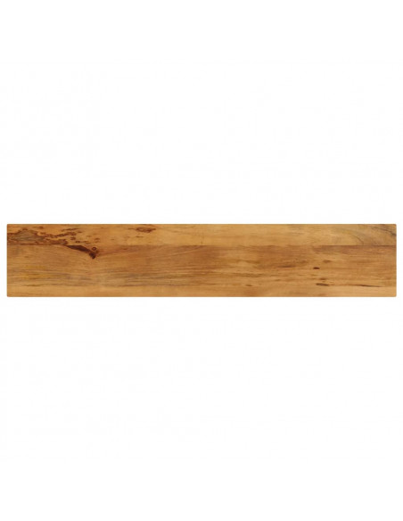 Piano per Tavolo 140x40x2,5cm Rettangolare Legno Massello Mango