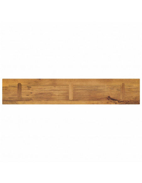 Piano per Tavolo 140x40x2,5cm Rettangolare Legno Massello Mango