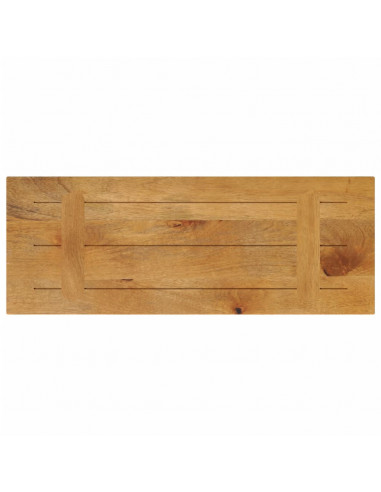 Piano Tavolo 80x40x2,5 cm Rettangolare Legno Massello di Faggio