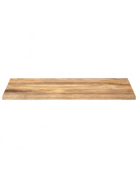 Piano per Tavolo 110x60x3,8cm Rettangolare Legno Massello Mango