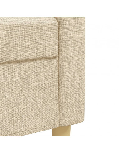 Set di Divani 2 pz Crema in Tessuto