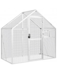 Voliera Argento 179x100x185 cm in Alluminio