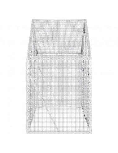 Voliera Argento 179x100x185 cm in Alluminio