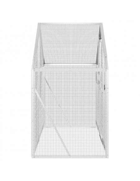 Voliera Argento 179x100x185 cm in Alluminio