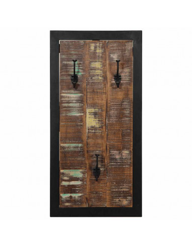 Appendiabiti Multicolore 40x2x80 cm in Legno Massello Recupero