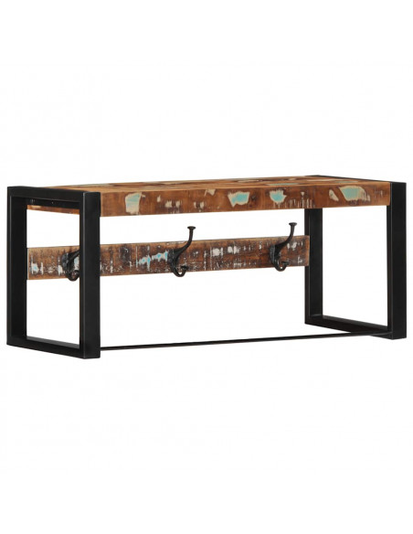Appendiabiti Multicolore 80x35x35 cm in Legno Massello Recupero